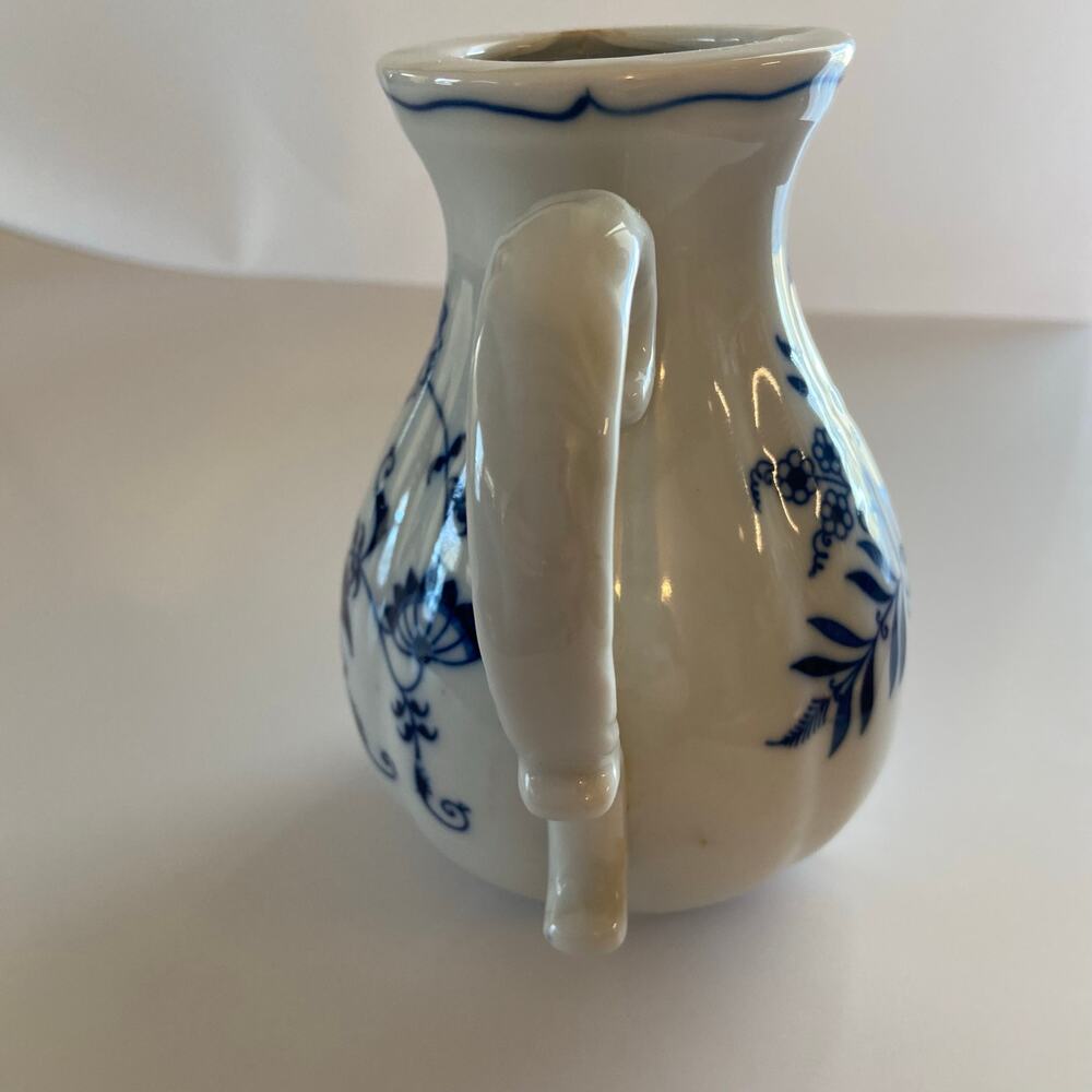 Blue Danube Pitcher No Lid Small Chip Inside Rim Displays Well Vintage Banner - Picture 10 of 16